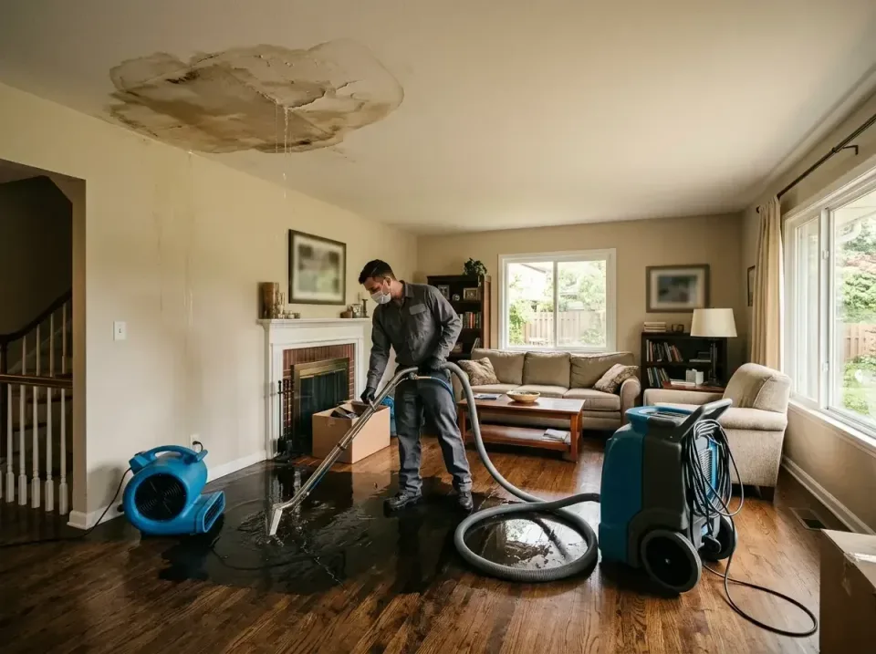 attic-pipe-burst-ceiling-drip-008 — frequently asked questions, Water Damage Restoration & Carpet Care in Roanoke, IL